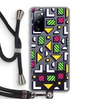 8-bit N°4: Samsung Galaxy S20 FE / S20 FE 5G Transparant Hoesje met koord
