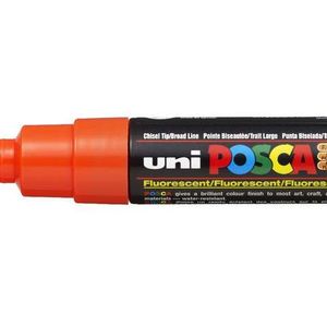 Uni-Ball uni POSCA PC-8K markeerstift 1 stuk(s) Beitelvormige punt Oranje