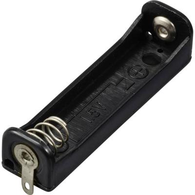 TRU COMPONENTS TC-13220556 Batterijhouder Aantal cellen: 1 AAA (potlood) Soldeeraansluiting (l x b x h) 50 x 13 x 12 mm