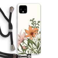 Floral bouquet: Pixel 4 XL Transparant Hoesje met koord
