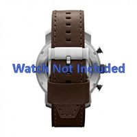 Horlogeband Fossil JR1390 Leder Bruin 24mm