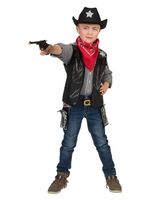 Cowboy Vest Kind Zwart - thumbnail