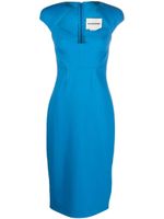 Roland Mouret robe à taille cintrée - Bleu