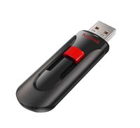 SanDisk Cruzer Glide USB flash drive 64 GB USB Type-A 2.0 Zwart, Rood - thumbnail
