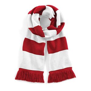 Rood met witte sjaal 182 cm   -
