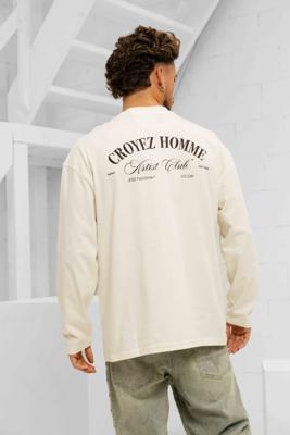 Croyez Artist Club Longsleeve T-Shirt Heren Gebroken Wit - Maat L - Kleur: Gebroken Wit | Soccerfanshop
