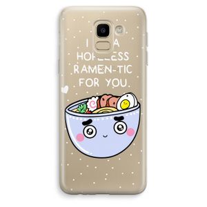 I'm A Hopeless Ramen-Tic For You: Samsung Galaxy J6 (2018) Transparant Hoesje