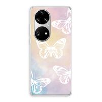 White butterfly: Huawei P50 Pro Transparant Hoesje