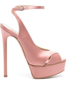 Casadei sandales Flora Jolly 155 mm satiné - Rose