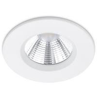 LED Inbouwspot 5W IP65 Dimbaar - Warm Wit 3000K - Mat Wit Aluminium