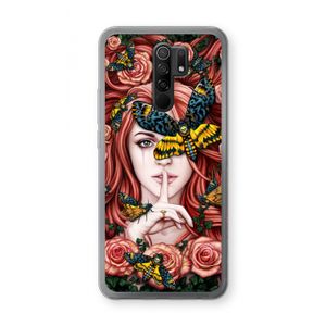 Lady Moth: Xiaomi Redmi 9 Transparant Hoesje