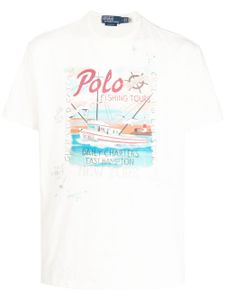 Polo Ralph Lauren t-shirt en coton à imprimé graphique - Tons neutres