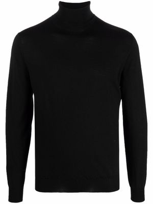 Dell'oglio pull en maille fine à col roulé - Noir