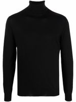 Dell'oglio pull en maille fine à col roulé - Noir