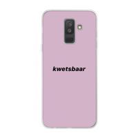 kwetsbaar: Samsung Galaxy A6 Plus (2018) Transparant Hoesje