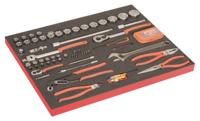 Bahco Foaminlay Fit&Go 3/3 met doppen en toebehoren 1/4" en 1/2" | tangen en bits - met lasermarkering - 91-delig - FF1A214LM