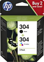 Inktcartridge HP 3JB05AE 304 zwart + kleur - thumbnail