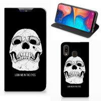 Mobiel BookCase Samsung Galaxy A30 Skull Eyes