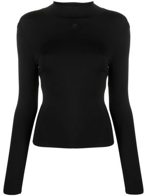 Courrèges haut à col montant - Noir