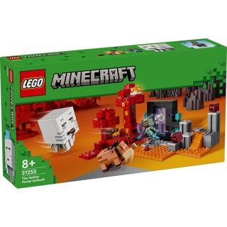 LEGO minecraft 21255 hinderlaag bij het nether-portaal