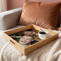 Dienblad bedrukken - Vierkant - Houtlook - 40.5 x 40.5 cm