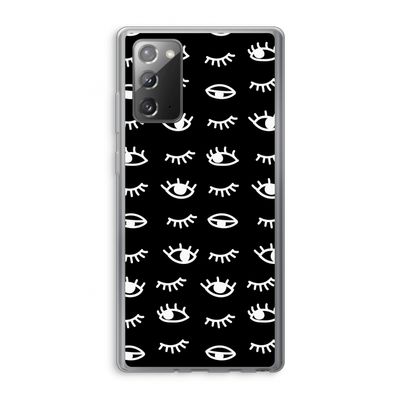 Eye pattern #3: Samsung Galaxy Note 20 / Note 20 5G Transparant Hoesje