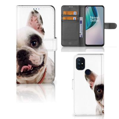OnePlus Nord N10 | Telefoonhoesje | Met pasjeshouder | Franse Bulldog