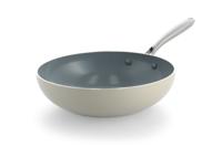 HEMA BK wokpan Ø28cm keramisch PFAS-vrij beige