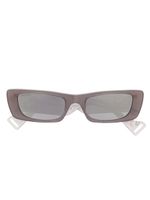 Gucci Eyewear lunettes de soleil à monture rectangulaire - Gris - thumbnail