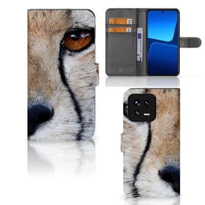 Xiaomi 13 | Telefoonhoesje | Met pasjeshouder | Cheetah