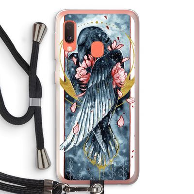 Golden Raven: Samsung Galaxy A20e Transparant Hoesje met koord