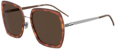 Hugo Boss zonnebril dames cat. 2 bruin/zilver (1204/S) Hugo Boss zonnebril dames cat. 2 bruin/zilver (1204/S)