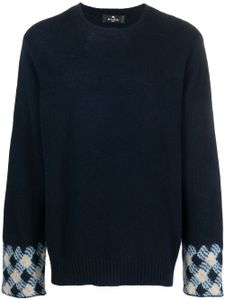 ETRO pull en maille intarsia - Bleu