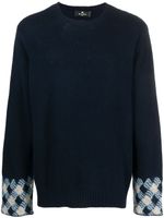 ETRO pull en maille intarsia - Bleu - thumbnail