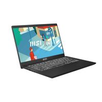 MSI Modern 14 C12M-475NL Intel® Core™ i3 i3-1215U Laptop 35,6 cm (14") Full HD 8 GB DDR4-SDRAM 512 GB SSD Wi-Fi 6 (802.11ax) Windows 11 Home Zwart - thumbnail