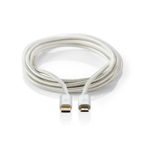 Nedis USB-Kabel | USB-C Male | USB Micro-B Male | 480 Mbps | 2 m | 1 stuks - CCTB60650AL20 CCTB60650AL20