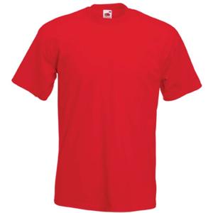 Fruit of the Loom Basics t-shirt voor heren - rood - 100% katoen - Regular fit