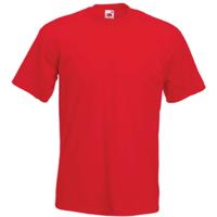 Fruit of the Loom Basics t-shirt voor heren - rood - 100% katoen - Regular fit