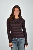 Ganni t-shirt A1050066 chocolate plum