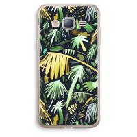 Tropical Palms Dark: Samsung Galaxy J3 (2016) Transparant Hoesje