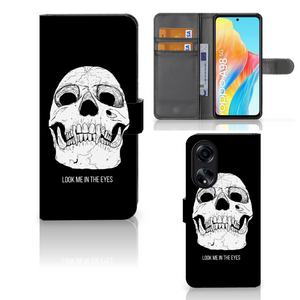 Telefoonhoesje met Naam OPPO A98 5G Skull Eyes