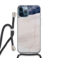 Stone White: iPhone 13 Pro Max Transparant Hoesje met koord