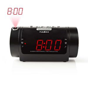 Nedis CLAR005BK Digitale Wekkerradio Met Display Led Van 0,9" Fm Dubbel Alarm Sluimeren