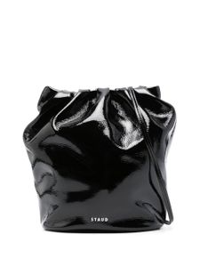 STAUD sac seau Valentina en cuir - Noir