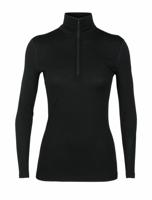 Icebreaker 200 Oasis LS Half Zip Thermoshirt Dames Black XL