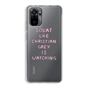 Christian Grey: Xiaomi Redmi Note 10 Pro Transparant Hoesje
