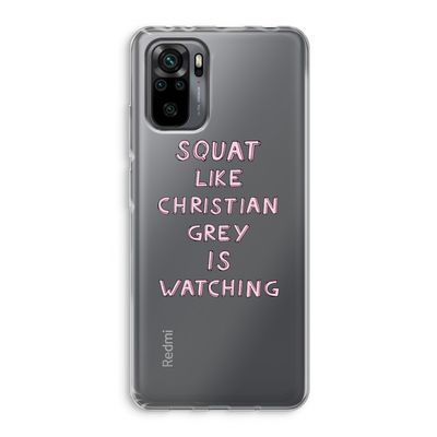 Christian Grey: Xiaomi Redmi Note 10 Pro Transparant Hoesje