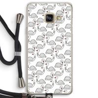 Zwanen: Samsung Galaxy A3 (2016) Transparant Hoesje met koord