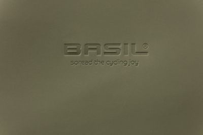 Basil soho dubbele fietstas nordlicht mik - waterdichte, groene fietstas met led-verlichting, 41l