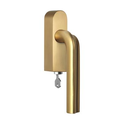 Formani DR100-DKLOCK-O draaikiepgarnituur afsluitbaar PVD mat goud linksdraaiend